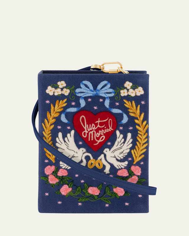 Just Married Book Clutch Bag